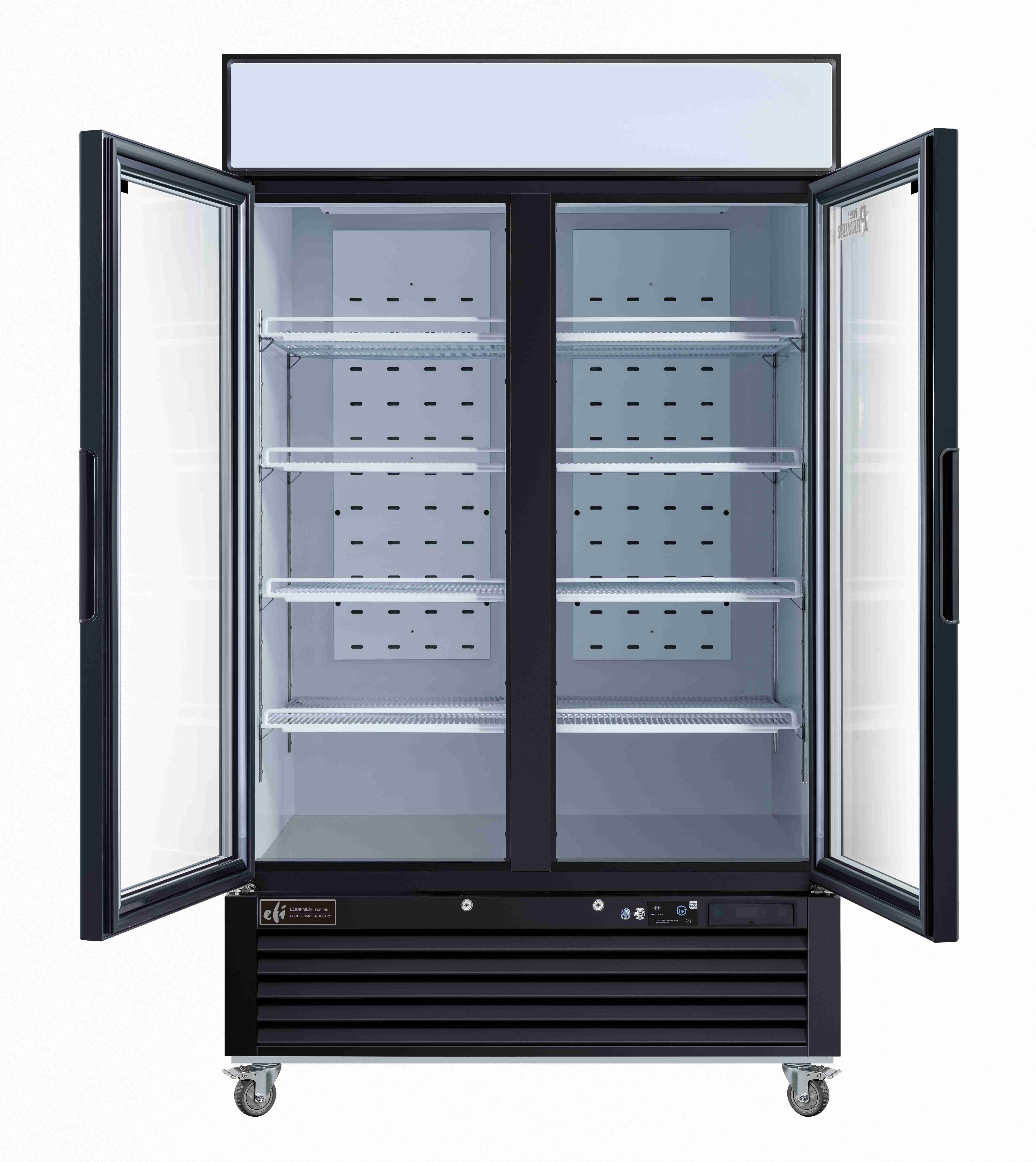 Glass Door Reach-in Freezers
