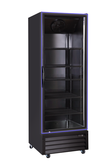Single Glass Door Cooler Merchandiser LED Frame - Blue C1-27.5GD-BLUE