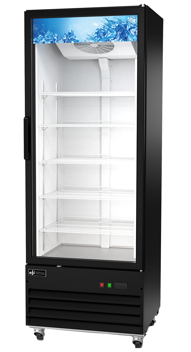 Glass 1 Swing Door  Black Cooler 29
