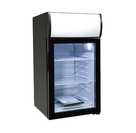 Countertop Glass Door Refrigerator  