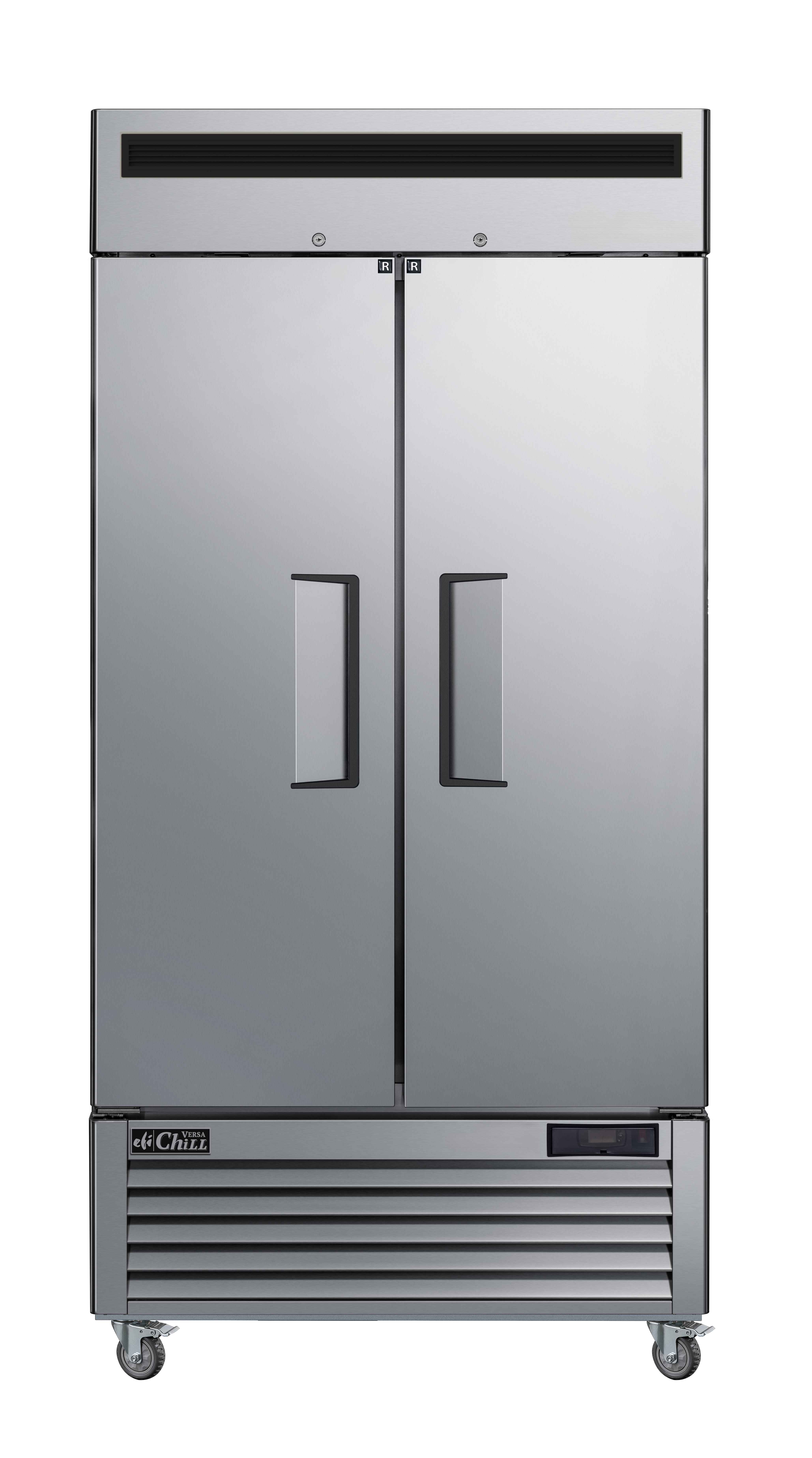 39 Inch 2 Door Reach-in Cooler Stainless Steel
