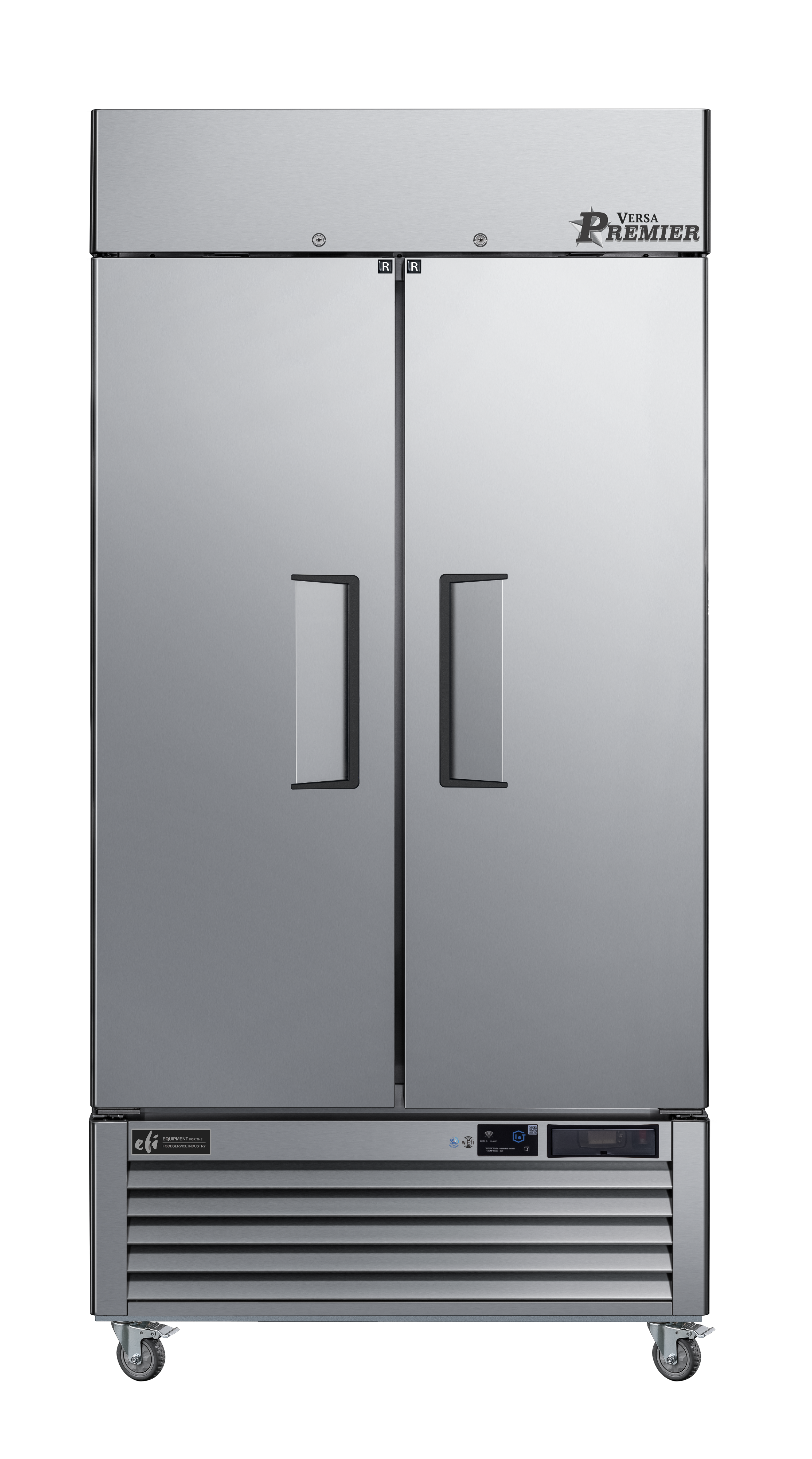 39 Inch 2 Door Reach-in Cooler Stainless Steel