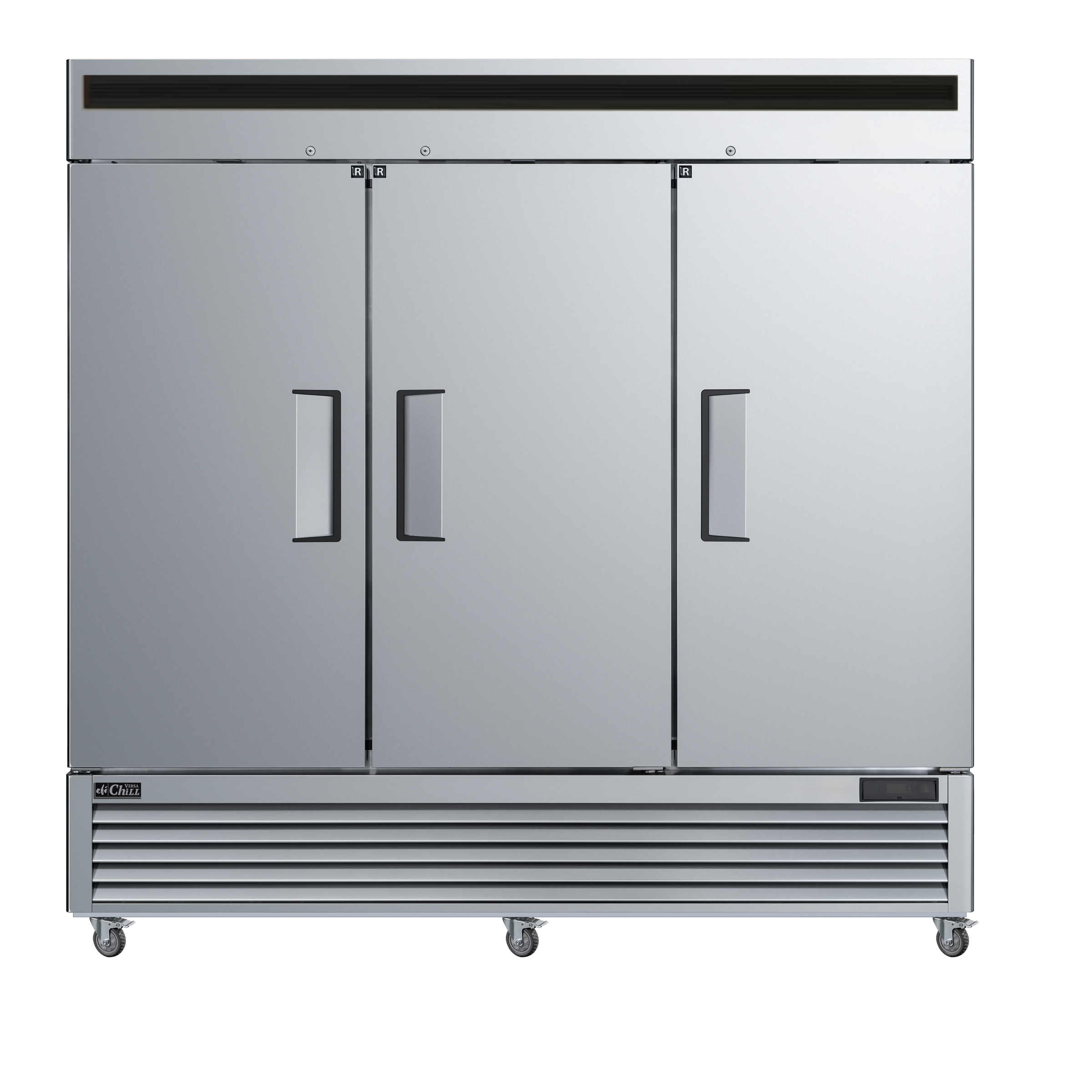 82 Inch 3 Door Reach-in Cooler Stainless Steel