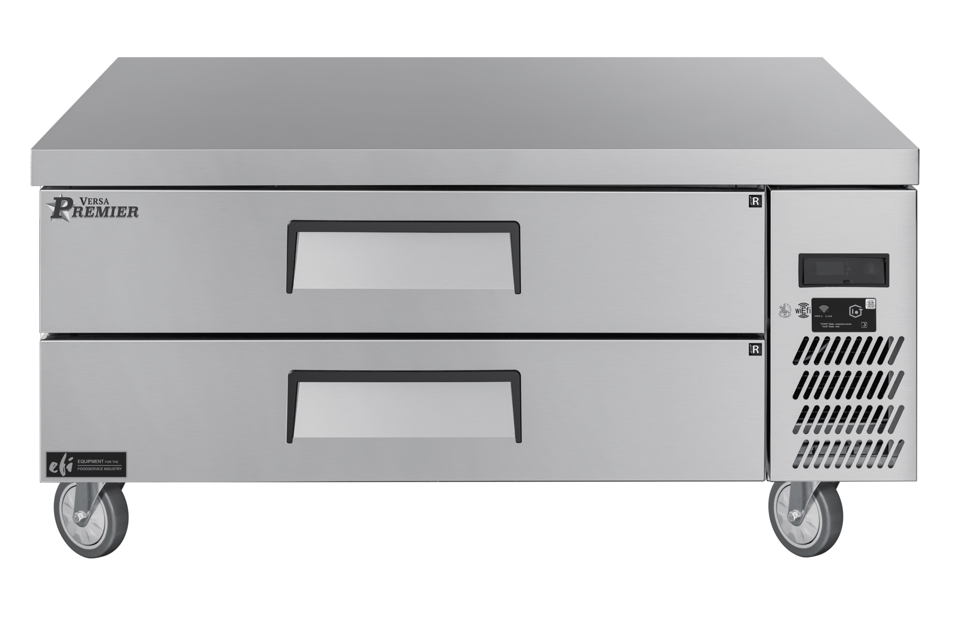 52 Inch Refrigerated Chef Base Stainless Steel