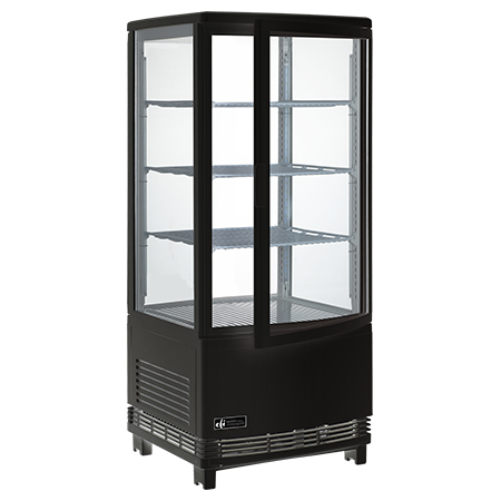 Square Glass Refrigerated Display Cases 