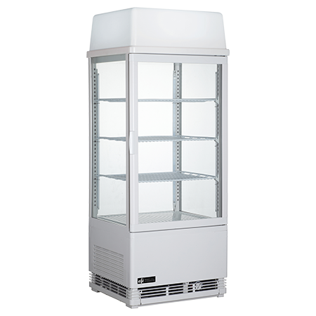 Square Glass Refrigerated Display Cases 