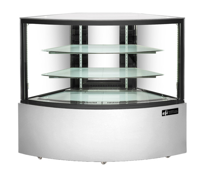 Refrigerated Corner Display Case