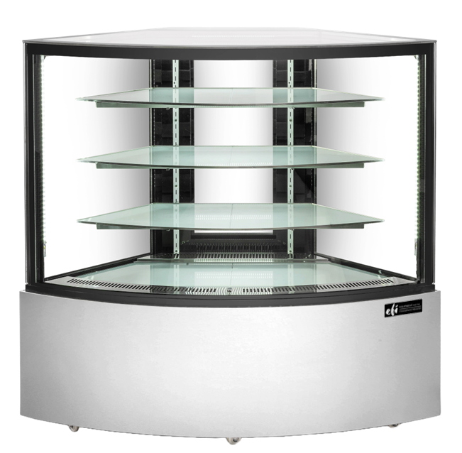 Refrigerated Corner Display Case