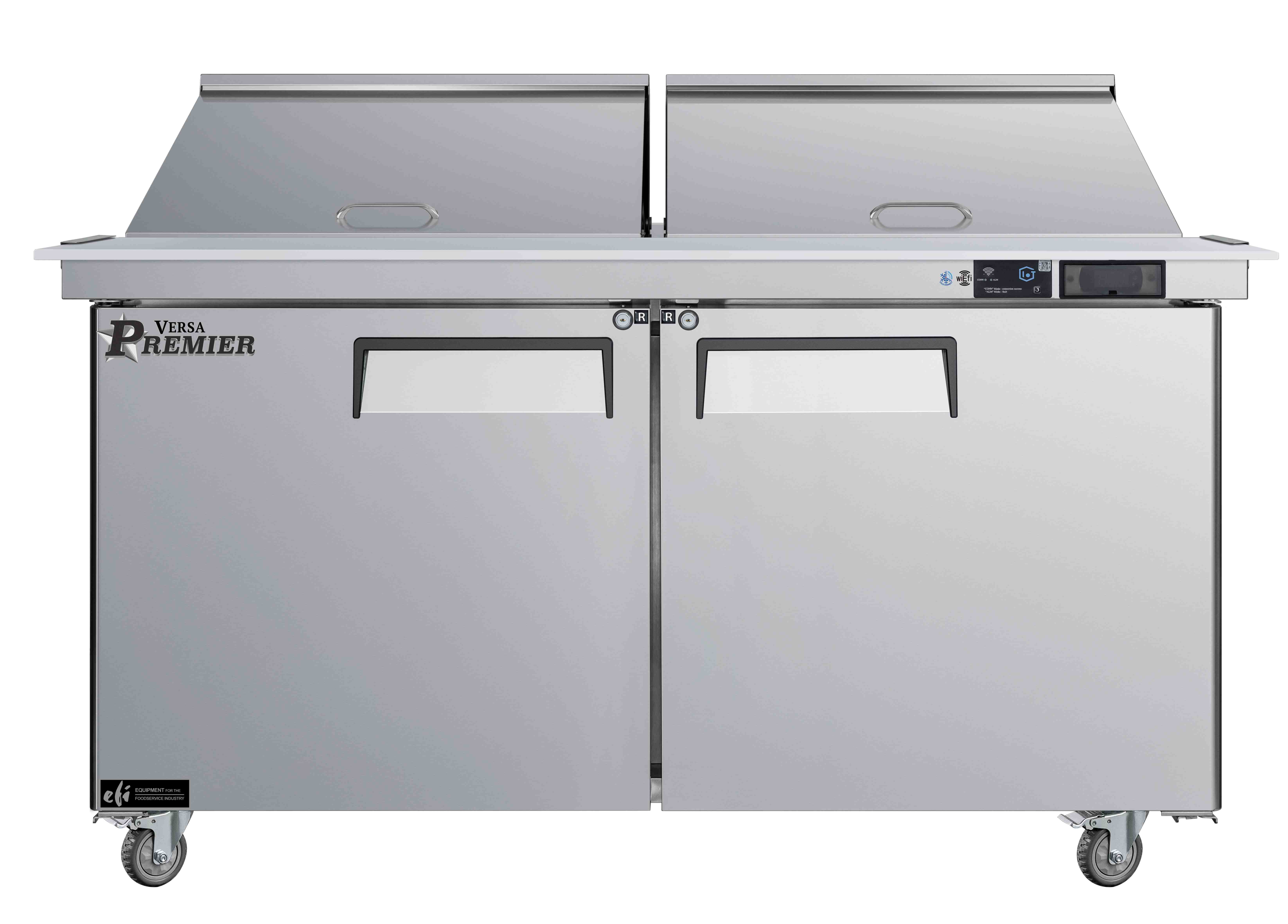 60 Inch 2 Door Megatop Cooler Prep Table