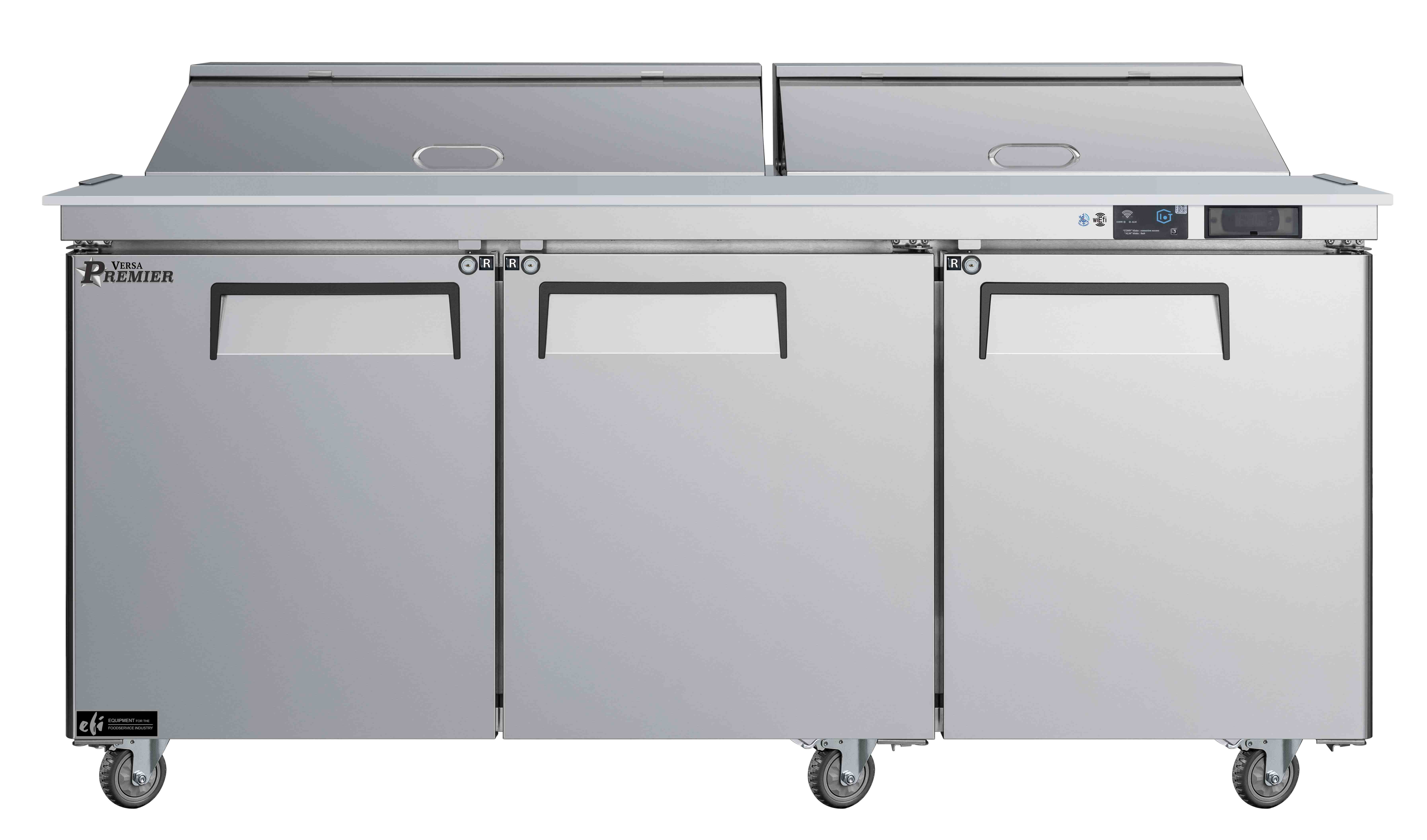 72 Inch 2 Door Megatop Cooler Prep Table