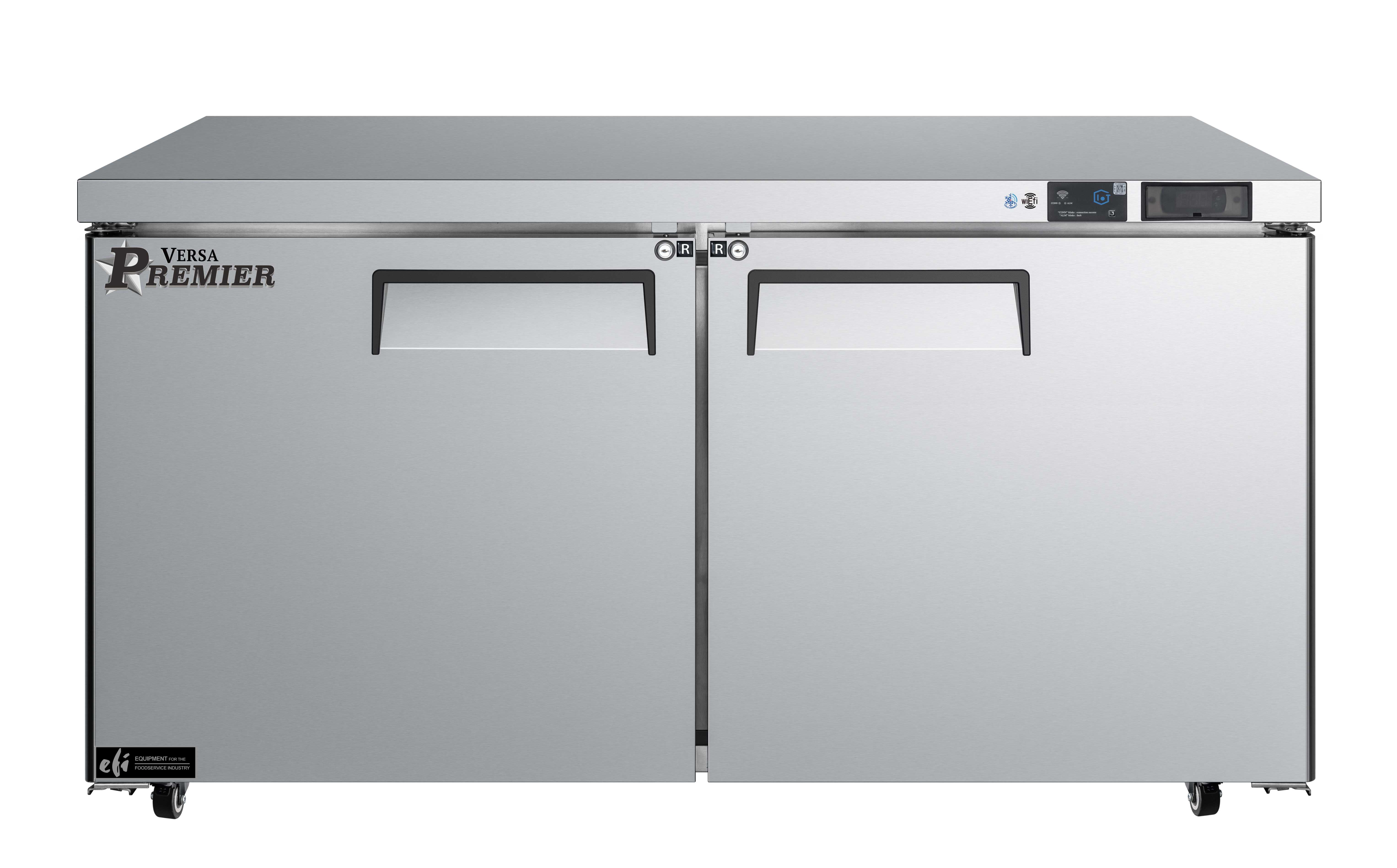 60 Inch 2 Door Undercounter Refrigeration
