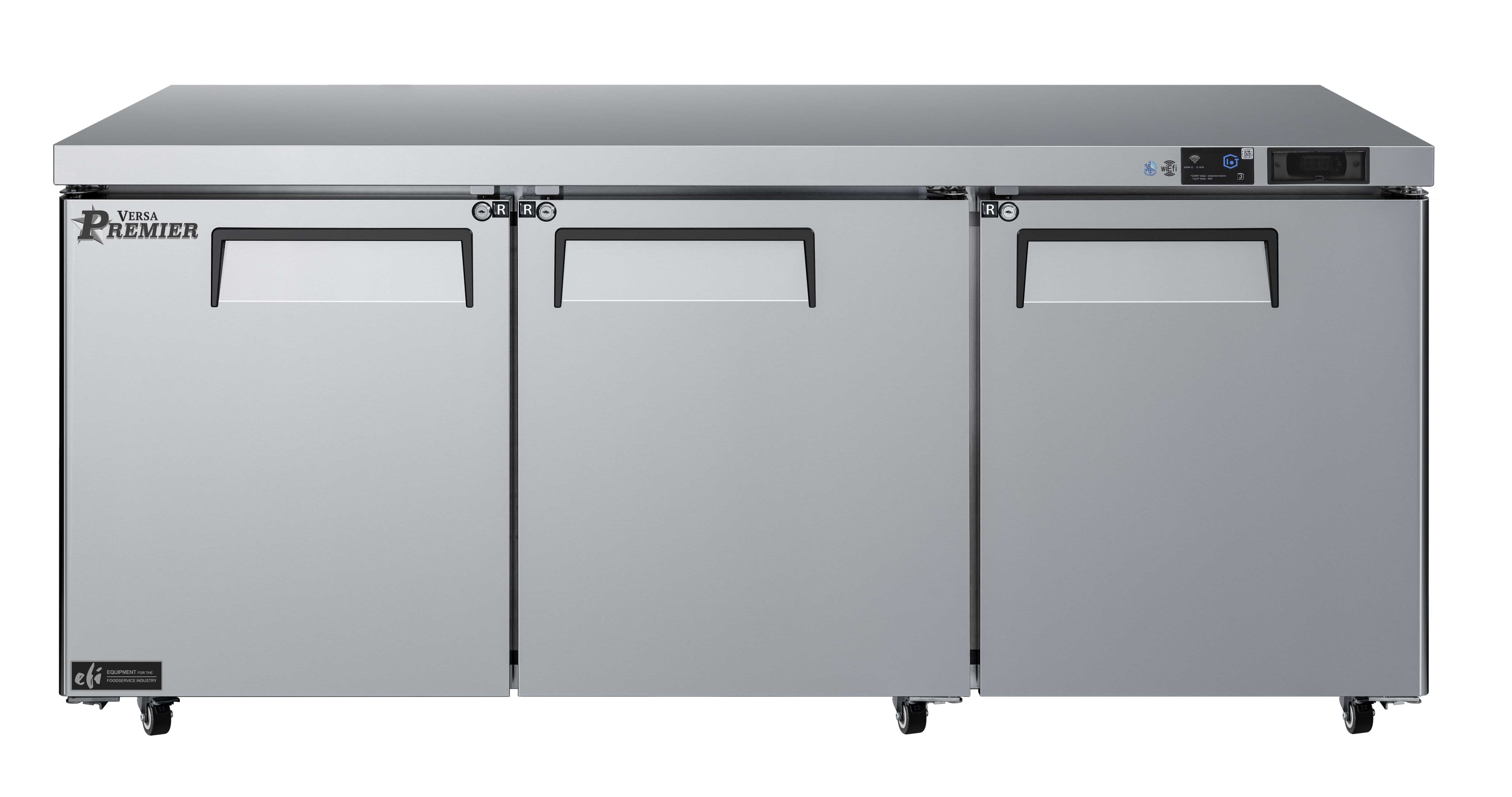 72 Inch 3 Door Undercounter Refrigeration CUDR3-72VCP