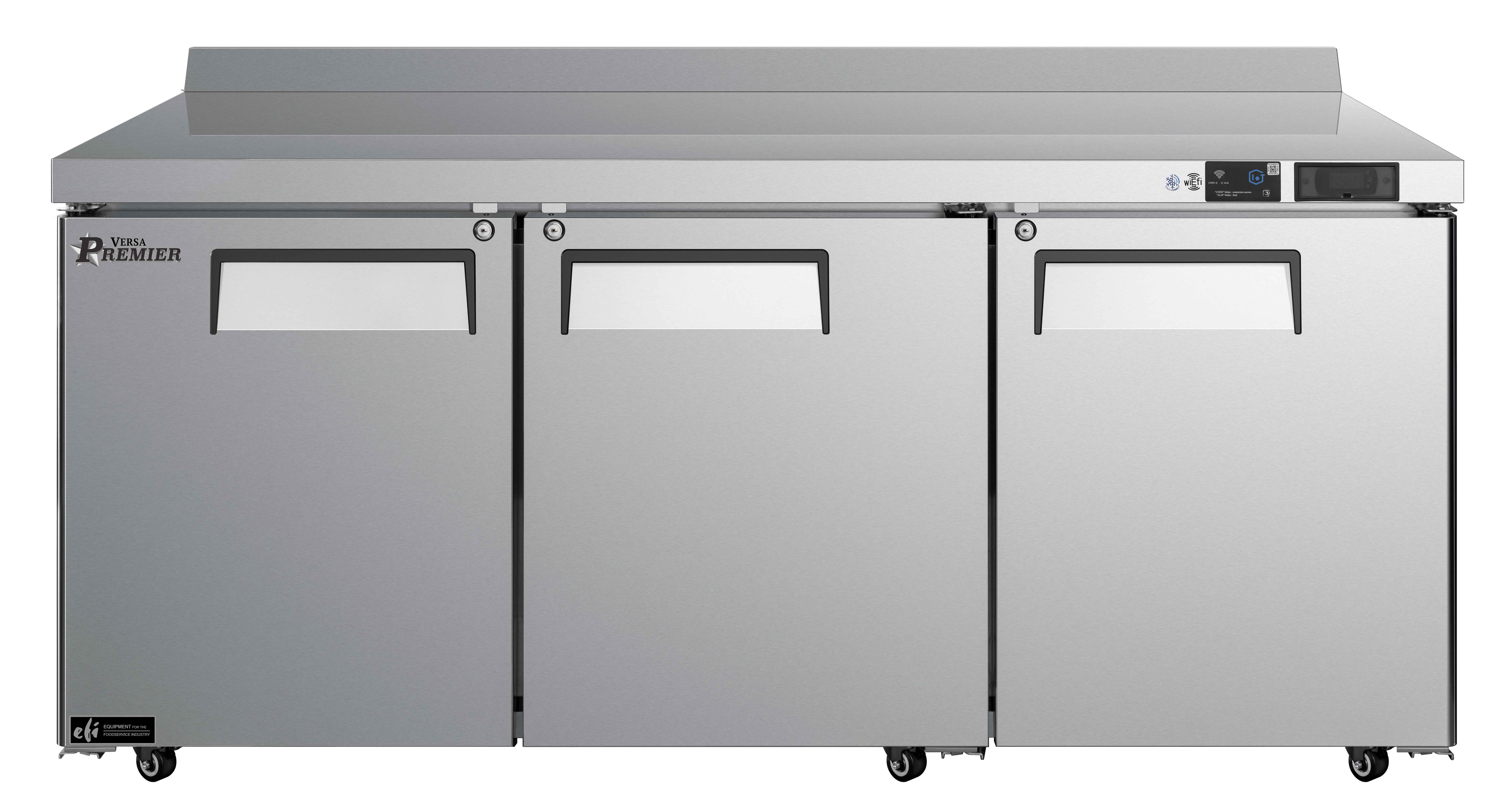 72 Inch 3 Door Refrigeration Worktop