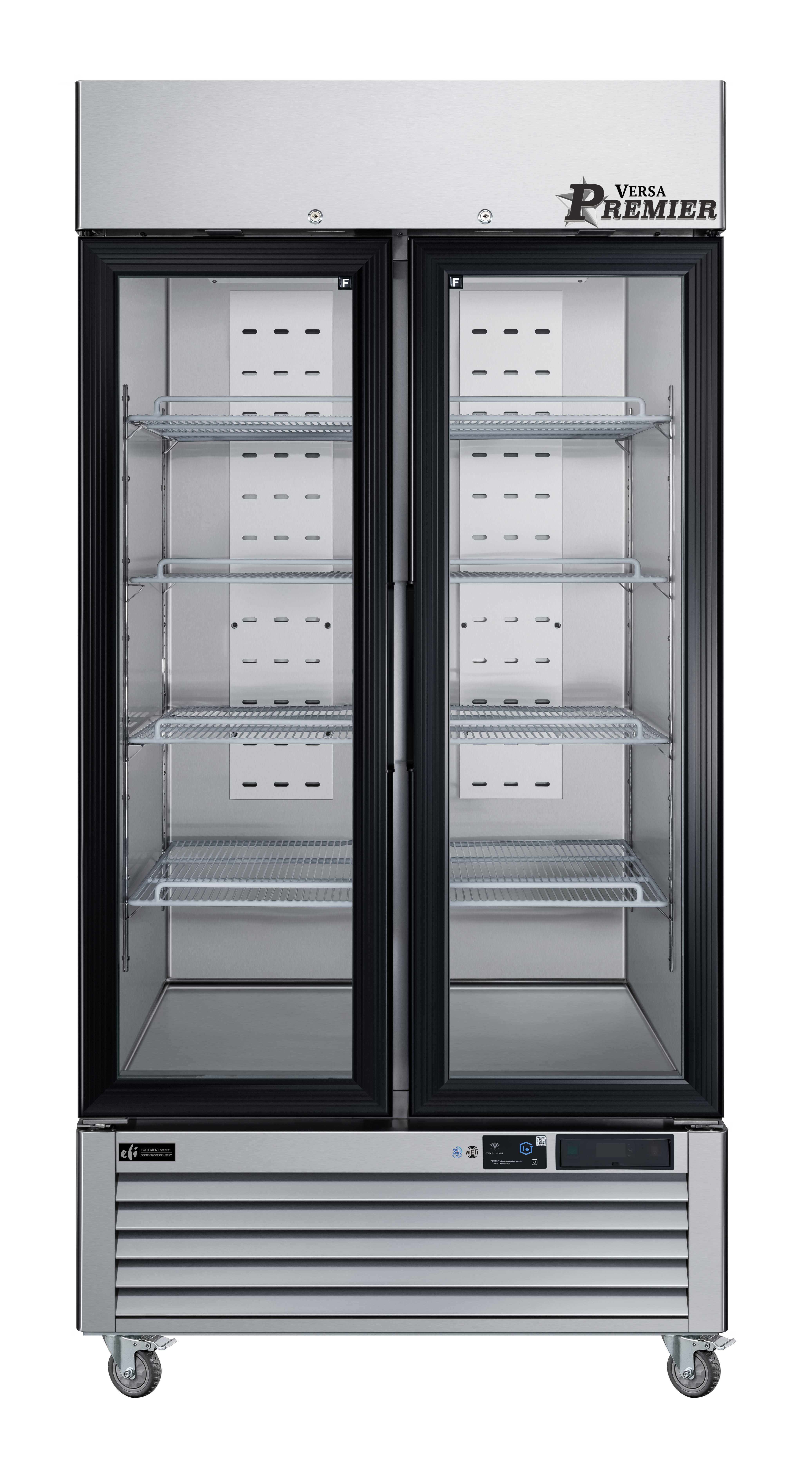 39 Inch 2 Door Freezer Merchandiser Stainless Steel F2-39GDSVCP
