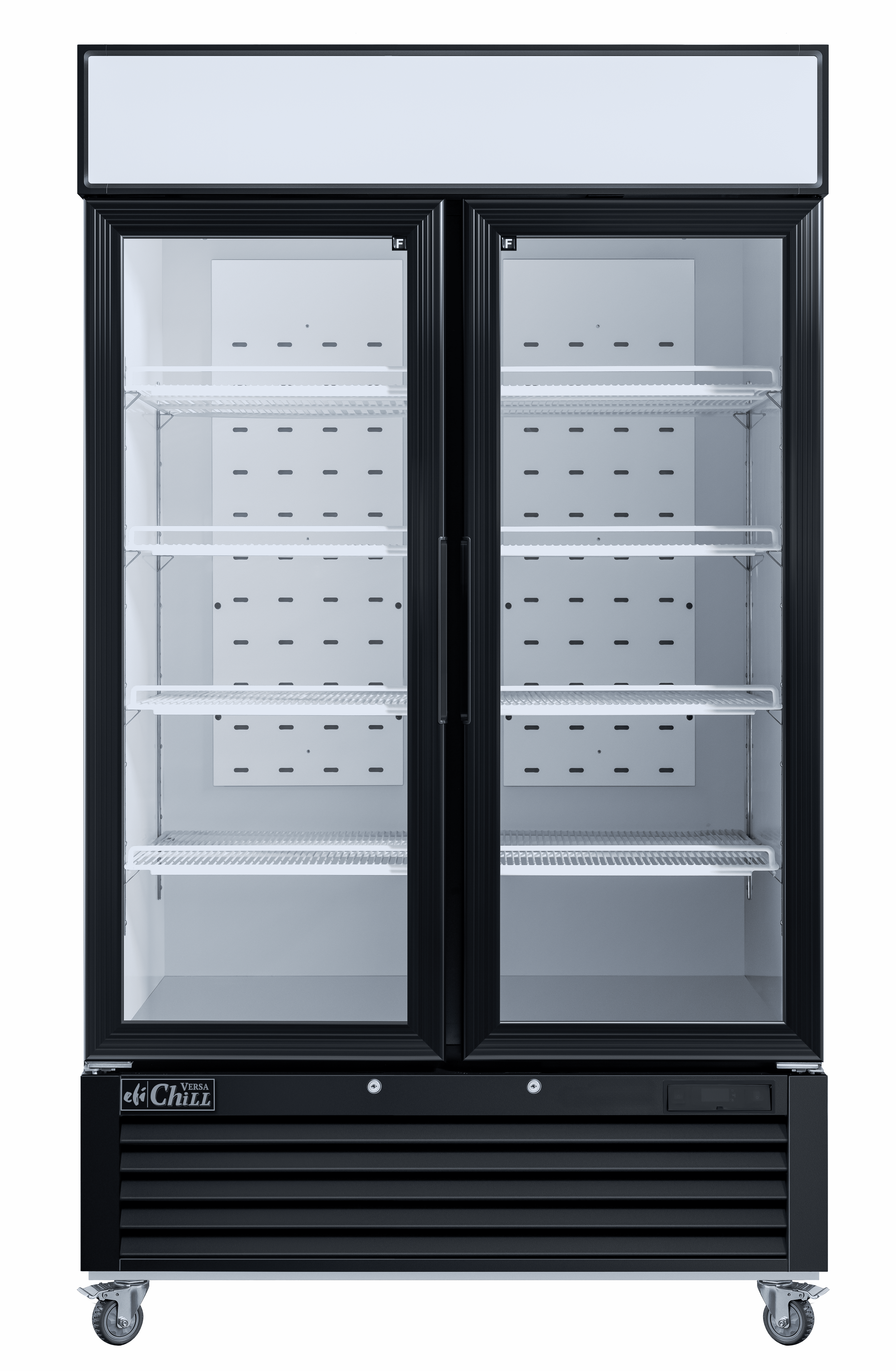 48 Inch Glass Door Freezer Merchandiser In Black