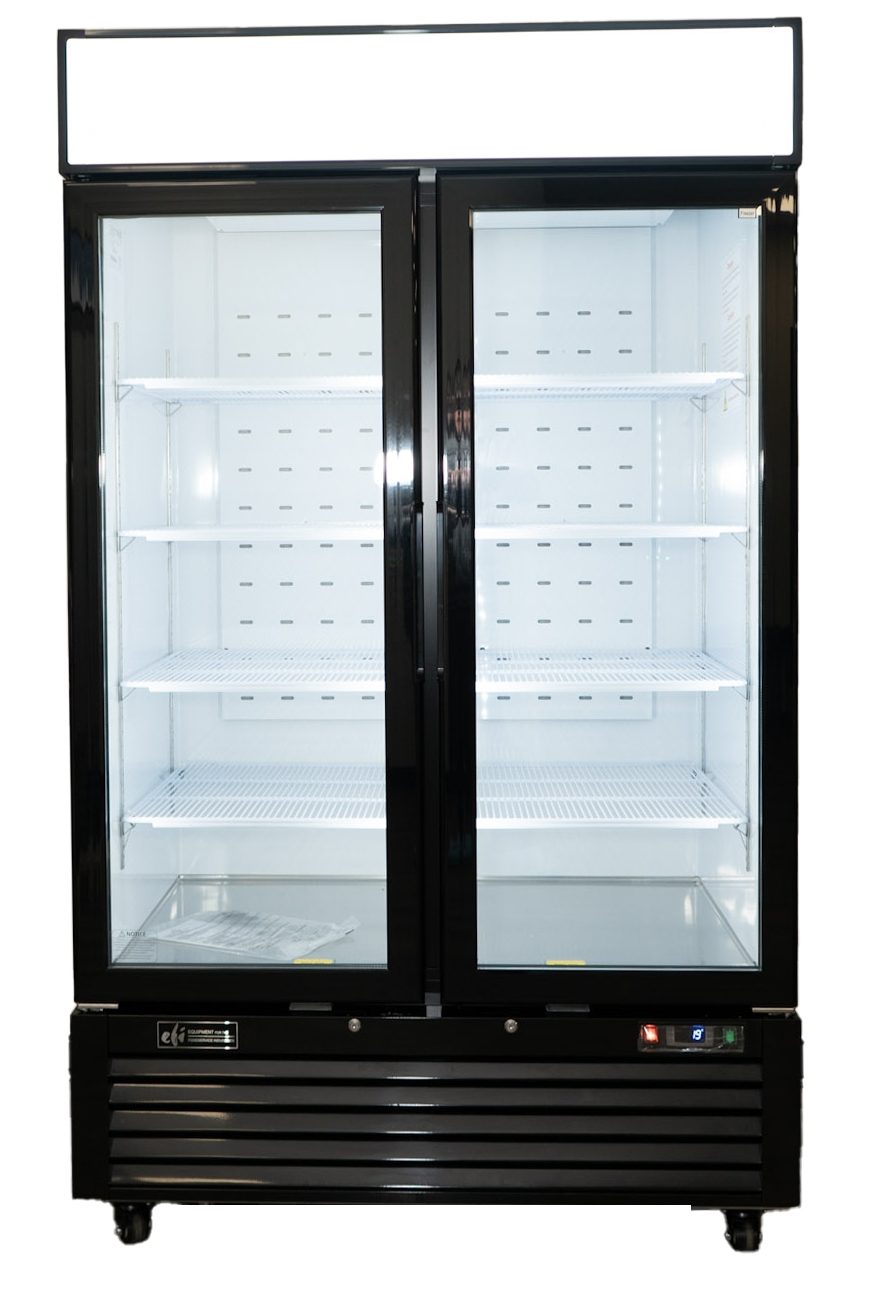 Glass Door Merchandiser Freezer - 2 Doors 