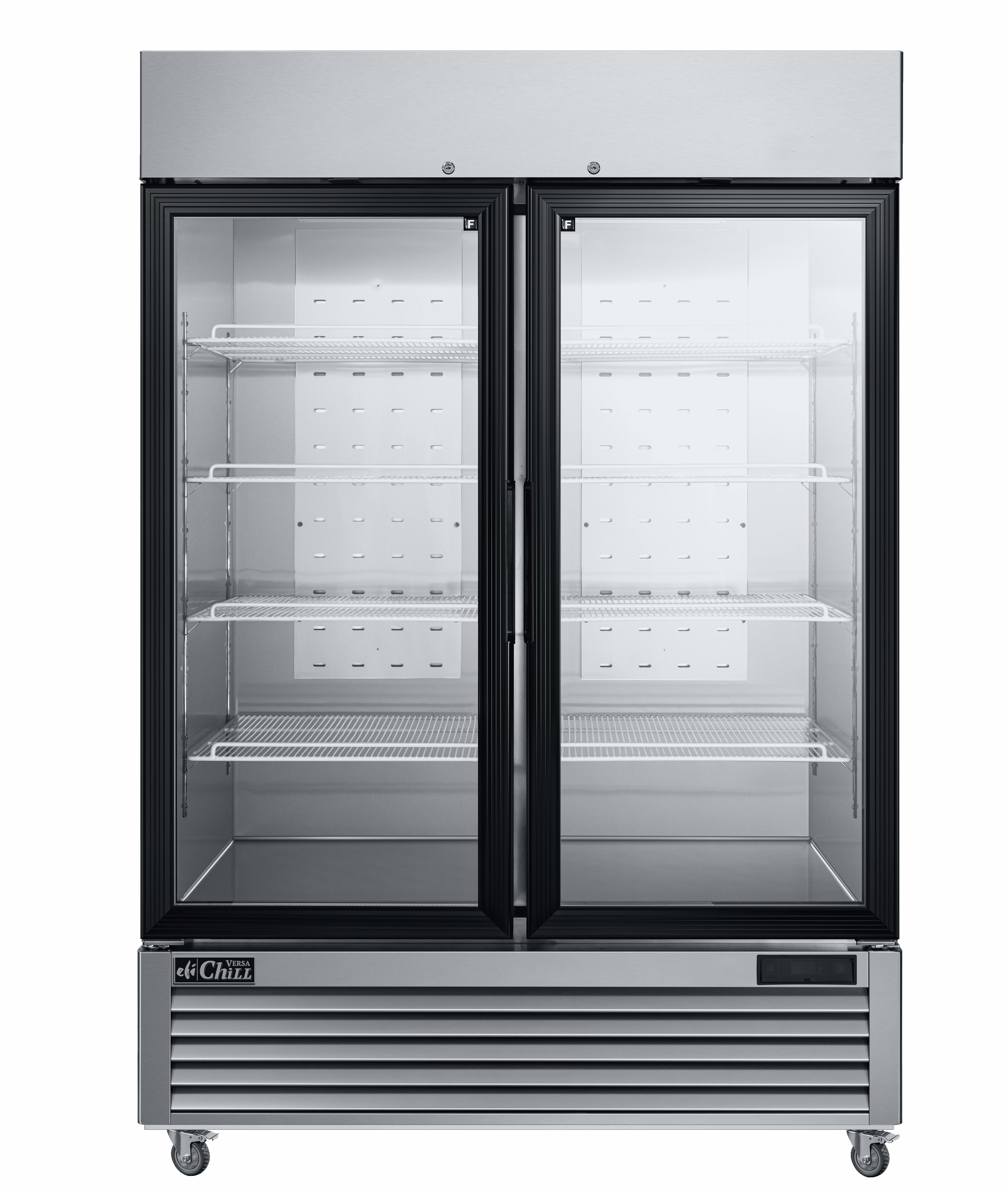 54 Inch 2 Door Freezer Merchandiser Stainless Steel