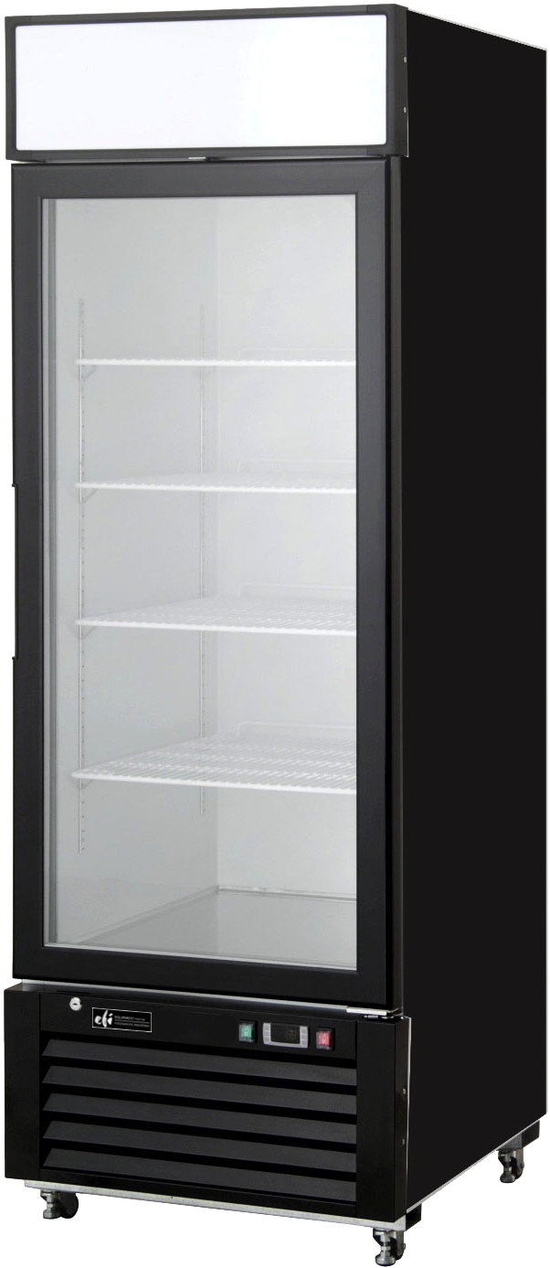 Ice Cream Freezer  1 Glass Door BLK