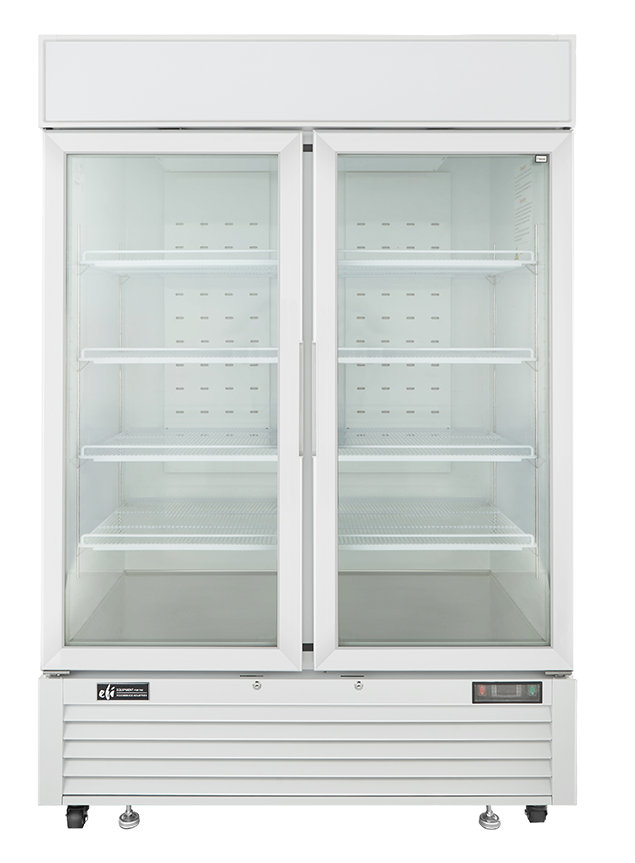 Ice Cream Freezer  2 Glass Door White