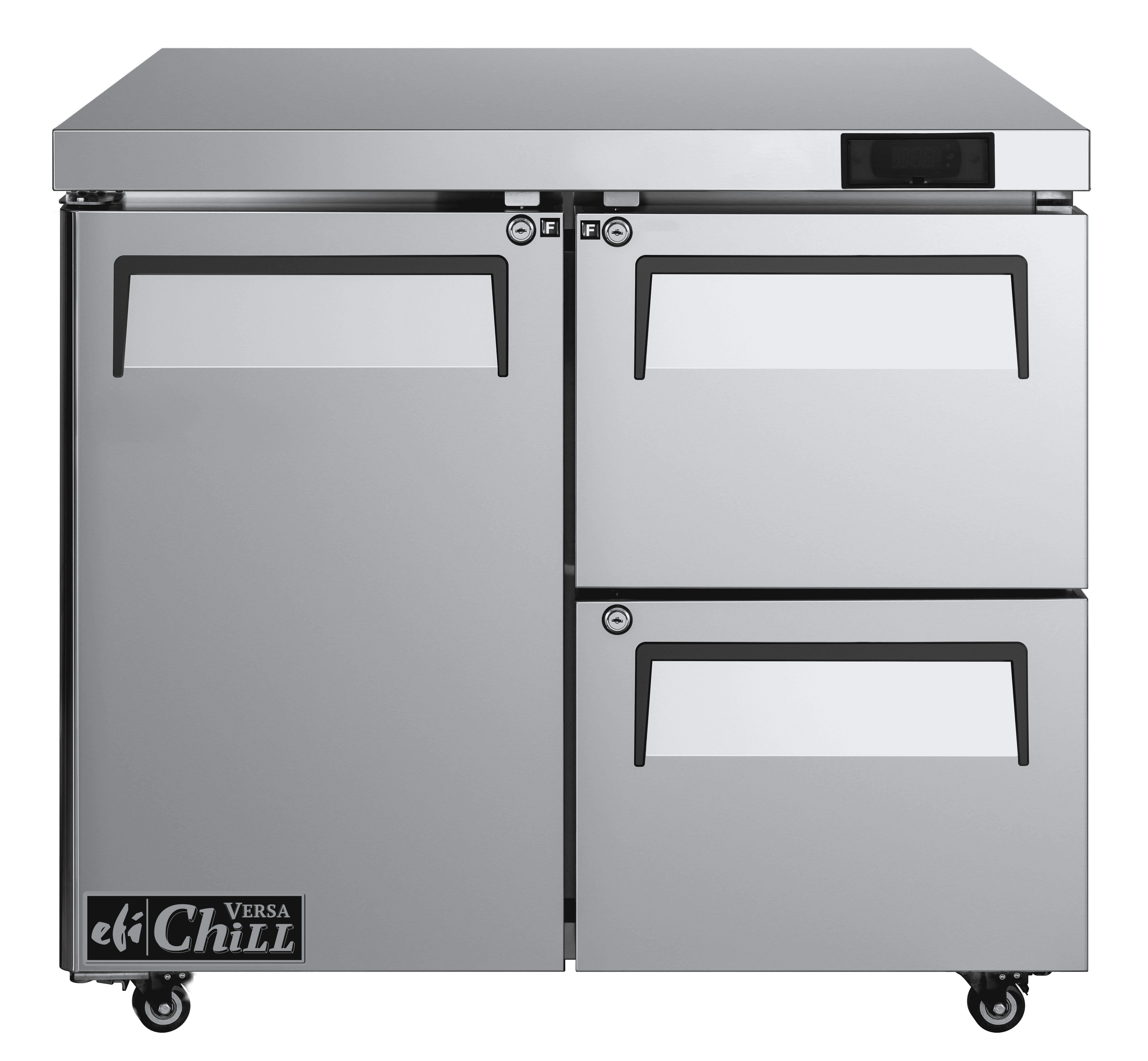 36 Inch 1 Door 2 Drawer Undercounter Freezer