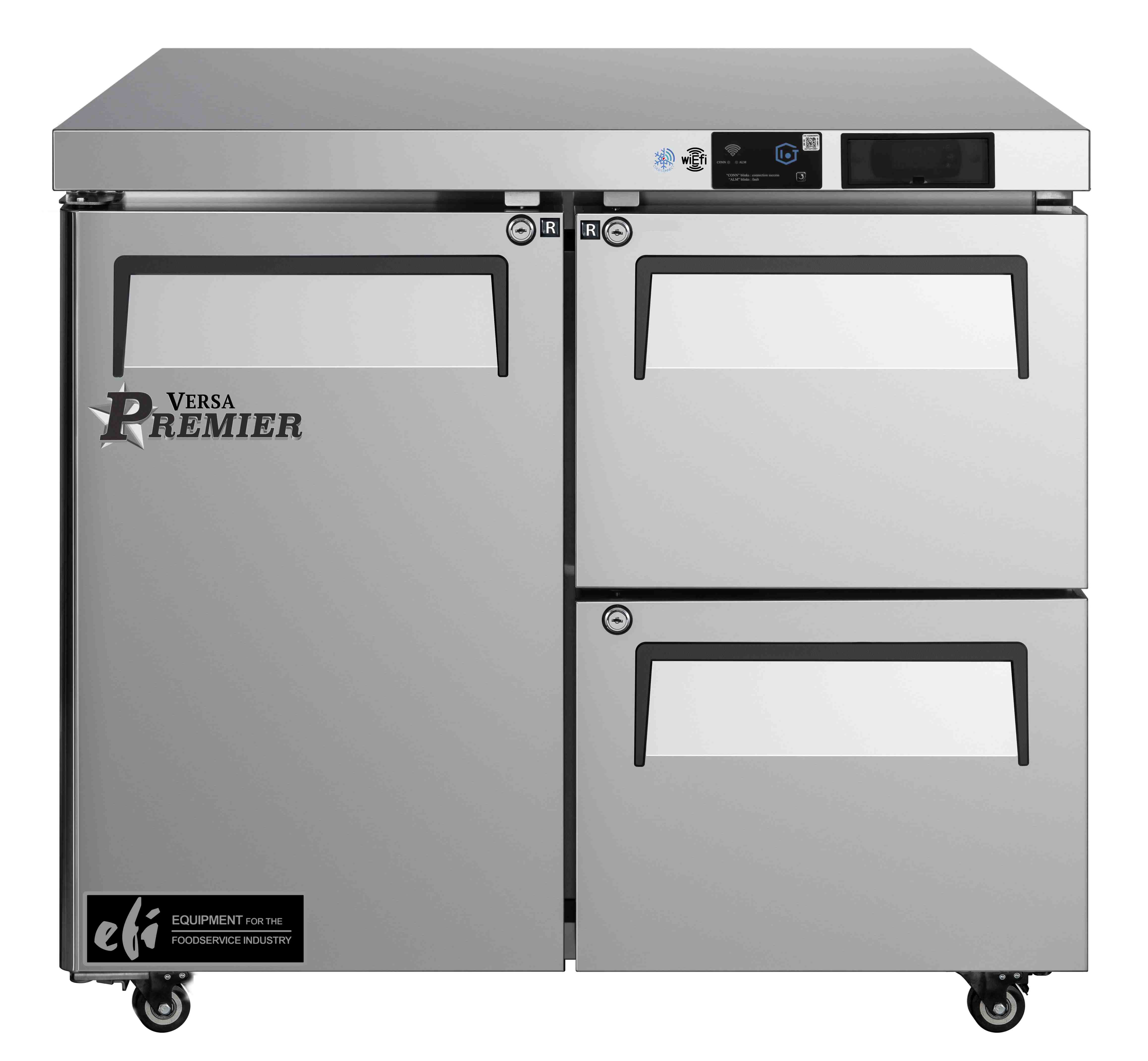 36 Inch 1 Door 2 Drawer Undercounter Freezer FUDW2-36VCP