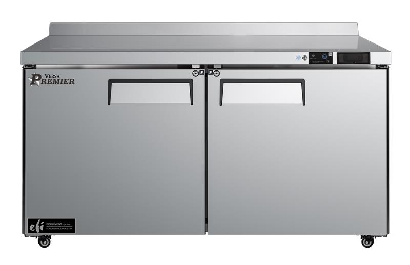 60 Inch 2 Door Worktop Freezer