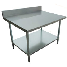 Worktables With Backsplash