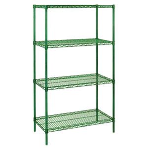 Epoxy Coated Posts No Feet Wire Shelving
