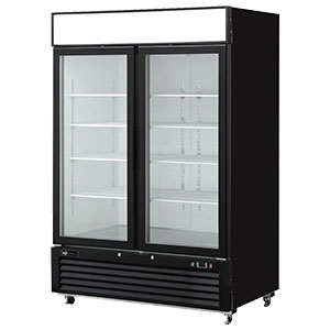 Glass Door Merchandiser Freezer - 2 Doors 